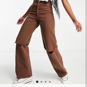 Stradivarius brown pants! 🚨amazing condition and quality🚨